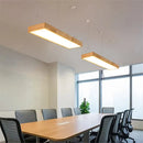 Axyaa Modern Wood Pendant Light for Dining Room, Office, and Living Room