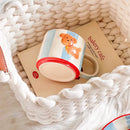 Axyaa Cartoon Dog Ceramic Mug Animal Shape Kids Breakfast Coffee Cup Birthday Gift