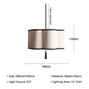 Axyaa French Retro Fabric Pendant Light for Romantic Bedroom Decor