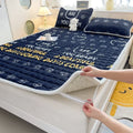 Axyaa Plush Velvet Mattress Topper Quilted Cover Bed Mat Linen Protection Pad
