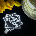 Axyaa LED Cake Topper Night Light, Happy Birthday & Valentine's Day Cake Decoration