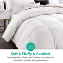 Axyaa Full/Queen Lightweight Down Comforter - Ultra Soft Fluffy Duvet Insert