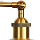 Axyaa Gold Industrial Wall Lamp with Pull Chain Switch and LED Lighting