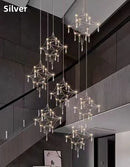 Axyaa Firefly Star Crystal Chandelier for Elegant Spaces