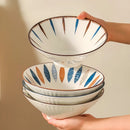 Axyaa Premium Ceramic Ramen Bowl 8" Large Noodle Soup Bowl