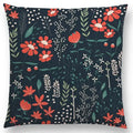 Axyaa Botanical Floral & Butterfly Cushion Cover - Home Decor Sofa Pillow Case
