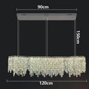 Axyaa Luxury Crystal Chandelier for Living Room Dining Room Lighting