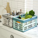 Axyaa Large Capacity Foldable Storage Basket with Handle for Outdoor Picnics