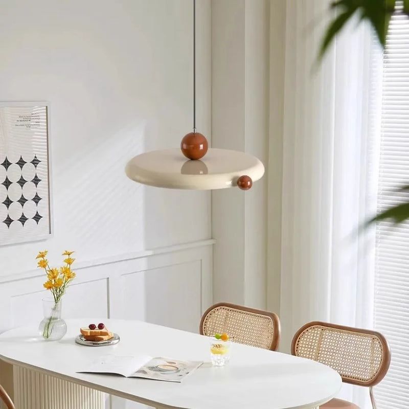 Axyaa Nordic LED Saucer Pendant Light for Kitchen Bar Living Room Decor