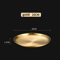 Axyaa Stainless Steel Dining Round Bone Spitting Dish Shallow Tray Fruit Meat Cookware