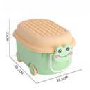 Axyaa Toy Organizer Box: Large Capacity, Multifunctional Plastic Storage for Child's Items