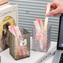 Axyaa Square Pen Holder Pencil Container for Office Supplies & Makeup Brushes