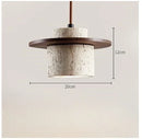 Axyaa Natural Yellow Stone Bedroom Chandelier: Retro LED Pendant Lamp for Home & Restaurant