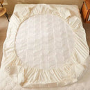 Axyaa Quilted Mattress Cover: Soft, Thick Cotton Protector for Bed, Antibacterial & Cushioned