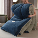 Axyaa Velvet Coral Fleece Queen Weighted Blanket: Soft & Cozy Winter Comforter