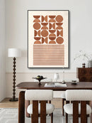 Nordic Minimalist Style Abstract Line Graphic Wall Art Prints by Axyaa