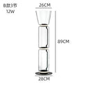 Axyaa Nordic LED Glass Floor Lamp: Modern, Bright, Heavy, Indoor Lighting for Living Room