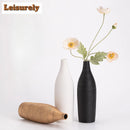 Axyaa Ceramic Flower Vase: Creative Threaded Needle Mouth Floral Display Arrangement