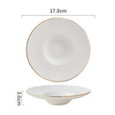 Axyaa Straw Hat Ceramic Plates Set for Dining Table - Multipurpose Tableware Collection