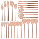 Axyaa Black & Gold Stainless Steel Cutlery Set - 20 Pieces