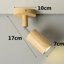 Axyaa LED Wood Ceiling Spotlight Adjustable Wall Lamp for Home Decor