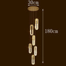 Axyaa Crystal Stair Chandelier Lighting, Ceiling & Hanging LED Chandeliers for Living Room