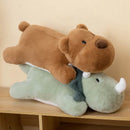 Axyaa Super Soft Crouching Dinosaur Plush Pillow