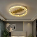 Axyaa Crystal Ceiling Lights Dimmable Chandelier for Modern Living Room Decor
