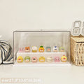 Axyaa Acrylic Display Case for POP Bean Figurines: Dustproof Transparent Storage Box