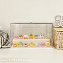 Axyaa Acrylic Display Case for POP Bean Figurines: Dustproof Transparent Storage Box