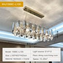 Axyaa Crystal Chandelier: Elegant LED Pendant Light for Luxury Dining Living Kitchen Bedroom