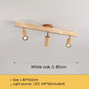 Axyaa Nordic Wooden LED Ceiling Spotlights for Modern Living Room Lighting