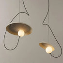 Axyaa 3D Floating Ball Chandelier - Nordic Retro Pendant Light for Living Room