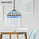 Axyaa Stained Glass Pendant Lights - Mediterranean Baroque Design