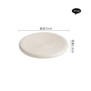 Axyaa Circular Ceramic Steak Plate | Dessert Sushi Pasta Serving Plate