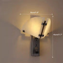 White Marble Alabaster Wall Lamps by Axyaa for Home Decor Fixture