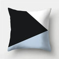 Axyaa Geometric Polyester Cushion Cover 45x45cm, Blue Gray Home Decor Pillowcase