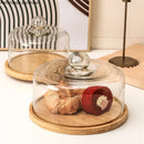 Axya Rotating Cake Tray with Glass Cover and Stand
