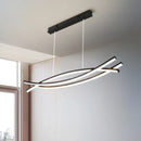Axyaa Modern Nordic Chandelier for Dining Room, Luxury Long Bar Pendant Light