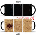 Axyaa Marauder Map Color Changing Cup Mug - Magic Heat Sensitive Tea Coffee Gift