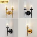 Axyaa Modern LED Glass Wall Lamp for Hotel Home Decor & Lighting