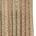 Axyaa Luxury Floral Jacquard Tulle Eyelet Curtains - European Style for Living Room