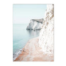 Coconut Tree Beach Surf Wall Art Canvas Print by Axyaa