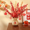 Axyaa Fruit Money Bag Vase with Artificial Flowers Bouquet - Home Décor Craft