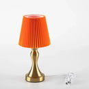 Axyaa Ironwork Golden LED Desktop Lamp - USB Plug, Touch Dimming, Creative Design