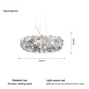Axyaa Modern Acrylic Flower Chandelier for Bedroom and Dining Room