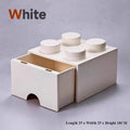 Axyaa Color Block Drawer Organizer Stackable Plastic Cabinet - Home Storage Solution