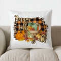 Axyaa Autumn Pumpkin & Leaf Throw Pillow - Sofa Bedroom Car Cushion Cover