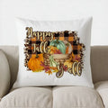 Axyaa Autumn Pumpkin & Leaf Throw Pillow: Sofa Bedroom Car Cushion Cover