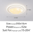 Axyaa Minimalist Modern White Ceiling Light for Living Room Bedroom Indoor Lighting